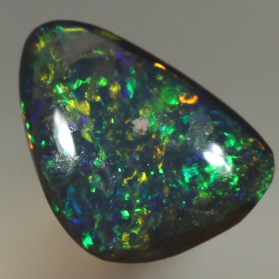 SOLID BLACK OPAL Very bright Pinfire pattern, red, orange and green sparkles